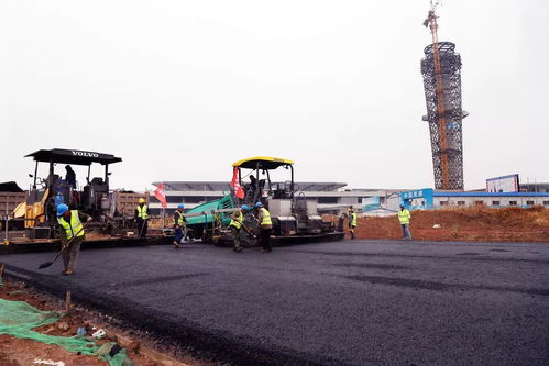 新機場 迎賓大道 主路面鋪設完成